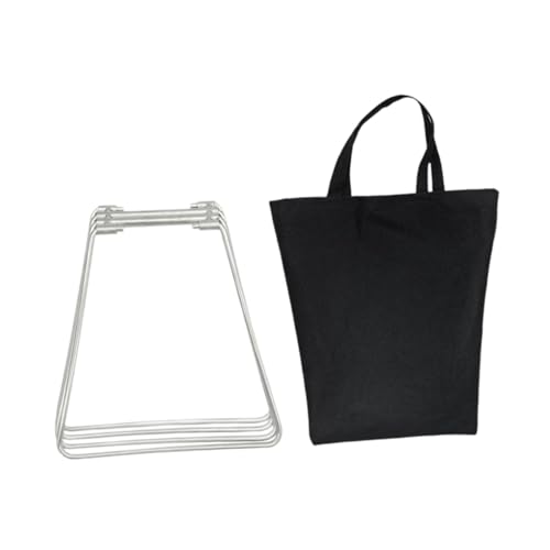FytStycale Foldable Cooler Stand with Carry Bag Trash Bag Holder Lightweight Suitcase Rack Water Container Stand for Hiking Household, L Silver