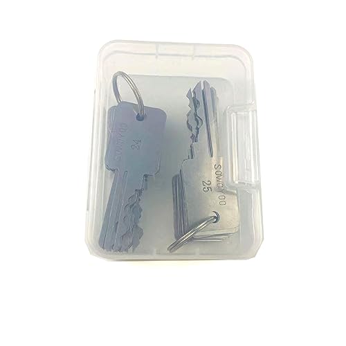 QiDAi 48 x Hauptschlüssel-Multifunktionswerkzeug zum Lockpicking, Edelstahl, 48 Stück Jiggler-Schlüssel, Türschloss-Schlüssel für Zuhause, Schlosser