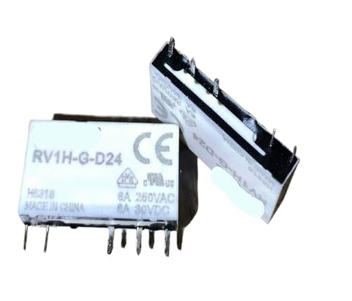 Relé 41F-1C-24V-6A miniatura RV1H-G-D24 conmutador de 5 pines DC