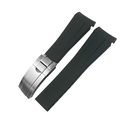 [XGYOMVB] 20mm 21mm 22mm o[EHb`oh Tu}[i GMT}X^[ fCgi VRXgbv ubN 18mm 19mm EHb`oh uXbg(Black matte silver,20mm)