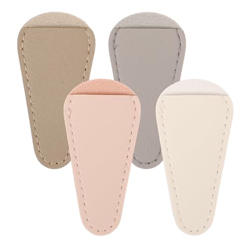 Genérico 4 Piezas Protectores para Tijeras de Cutícula PU Suave Funda Anticaída para Herramientas de Manicura Cubiertas Duraderas para Corta Cutículas y Pinzas Accesorios Esenciales para