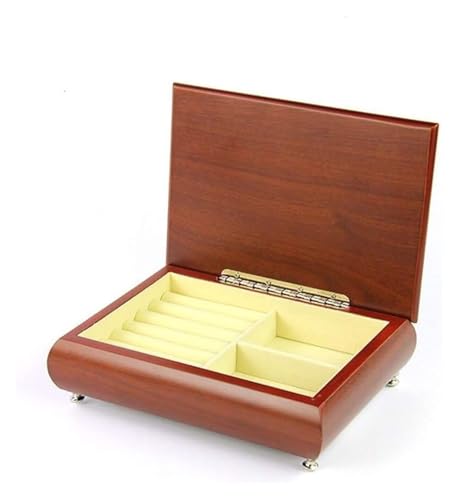 Mini organisateur de bijoux portable en bois pour bagues et bracelets