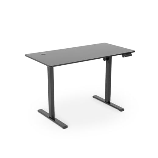 Mesa com Regulagem de Altura DT3 F10; Função memória; Sistema anticolisão; Apoio com coluna invertida; Elevação; (Black)