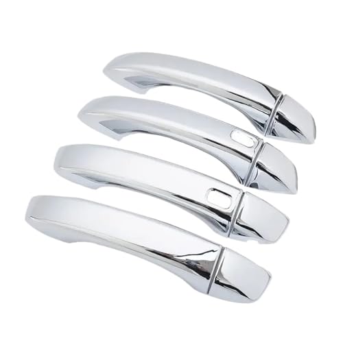 QUENPE For MG, ZS 2017 2018 2019 2020 2021 2022, manijas de puerta de coche cromadas de fibra de carbono, cubierta embellecedora, pegatinas de diseño, accesorios for automóviles Cubierta de la carcasa