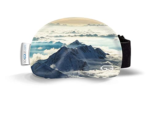 Soggle Ski Protective Microfibre Cover for Ski Goggles (One Size), Colour: Pictures 13 Swiss Alps