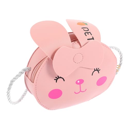 Cute Single Shoulder Bag Cartoon Coin Purse for Lightweight Durable Crossbody Pouch with Bunny Design for Boys Outings and Parties
