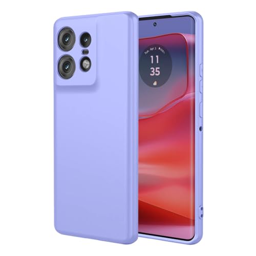 SEAHAI Case for Motorola Edge 50 Pro, Ultra Thin Silky-Soft Touch Liquid Silicone Phone Cover with Shockproof Airbag Design