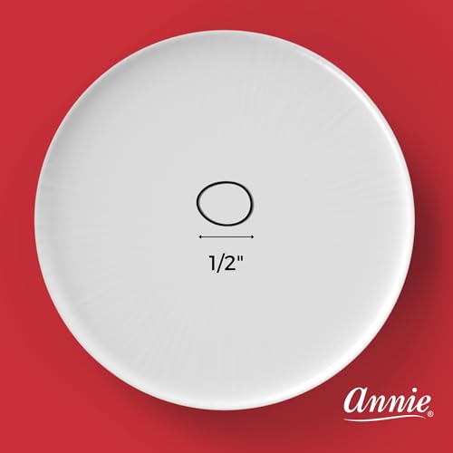 ANNIE 1000 Black Mini Rubber Bands – 1/2″ Durable Elastic Hair & Braiding Bands (Secure, Stretchy, Strong)