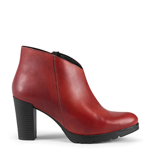 miMaO CLASSIC - Bottines pour femme à talon Rouge, eu 39 Cover