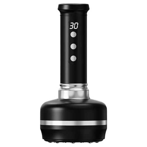 Ventosaterapia Eléctrica Inteligente, Máquina de Masaje con Ventosa al Vacío Recargable, 3 Modos y 30 Velocidades Ajustables, para Abdomen, Cintura, Brazos y Piernas