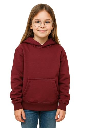 Sweat hoodie wine couleur lie-de-vin à effet dégradé unique 5-6 ans