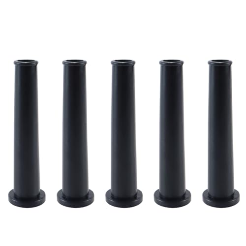 Image of VOANZO Pack of 5 Black Rubber 70mm Cable Strain Relief Sleeve – for Cable Protection 9mm Inner Diameter