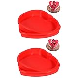 TOPBATHY 4 Pièces Assiette à Gâteau En Forme De Coeur Moule à Pâtisserie Coeur Moule ...