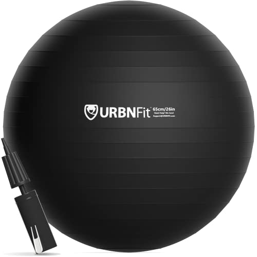 URBNFit Exercise Ball Yoga Ball for Workout, Pilates, Pregnancy
