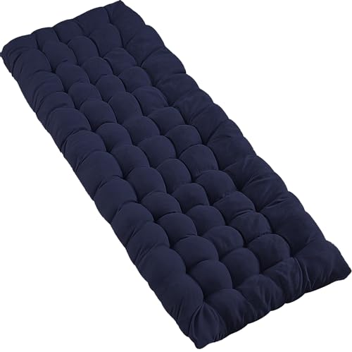 Vaygway Blue Outdoor Camping Cot Pads Mattress- Soft Comfortable Lightweight Thick Cotton Sleeping Cot- Portable Hiking, Traveling, Backpacking Waterproof Bottom Pad Mattress (Blue, 1 Pack)