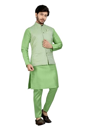 Image of Trustous Traditional Men's Kurta Koti Set (3 PCS SET)