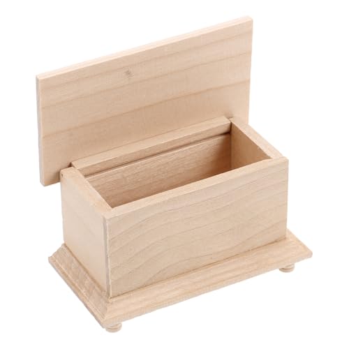 Beaupretty Miniature Wooden Dollhouse Chest Ottoman Storage Cabinet...