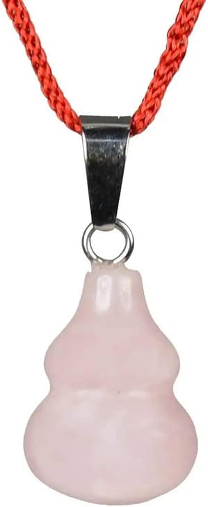 Aleafa Armlet Presents Rose Quartz Pendant Wu Lou Pendant for Reiki and Crystal Stone Pendant (Color Pink) #Aport-0234