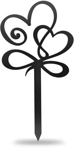 CUTHOLLOW Groß liebendes Herz Metall Pflanzenschilder, 30 CM,...