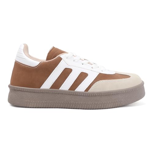 Image of Vendoz Women Sneaker | Cushioned Insole for Comfort | Stylish Lace-Up Design | Lightweigh & Perfect for Casual Outfit for Girls CNV7030