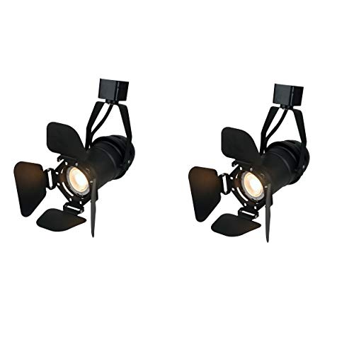 KimYan Vintage Industrial Track Lighting Heads for for Art and Wall Decoration Compatible H Type System ,2Pack