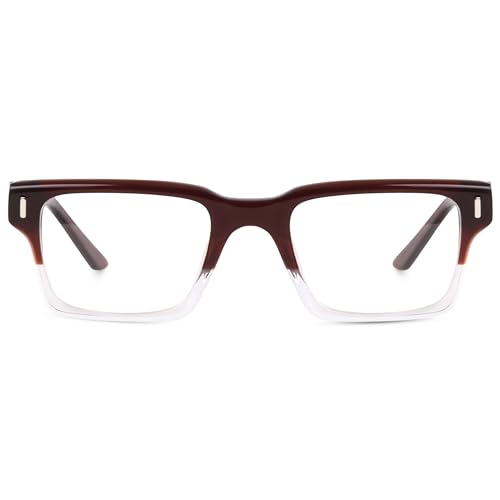 Image of Peter Jones Acetate Unisex Large Broad Style Premium Spectacle Frame with Spring Hinges (U001)