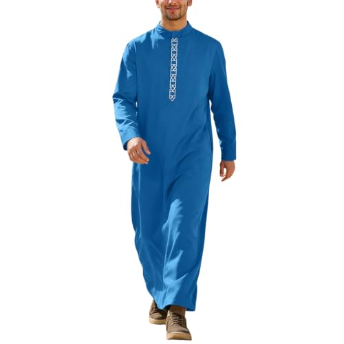 Abaya Caftan pour homme coupe ethnique décontractée tissu respirant