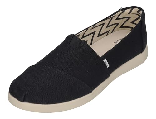 Image of TOMS Women's Alpargata Plus Slip On Espadrille, Textile Upper, Relaxed Fit, CloudBound Insole, Stretchy Easy On and Off