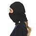Minus33 Merino Wool - Expedition Balaclava - Cold Weather Ski Face Mask - Heavyweight - Black