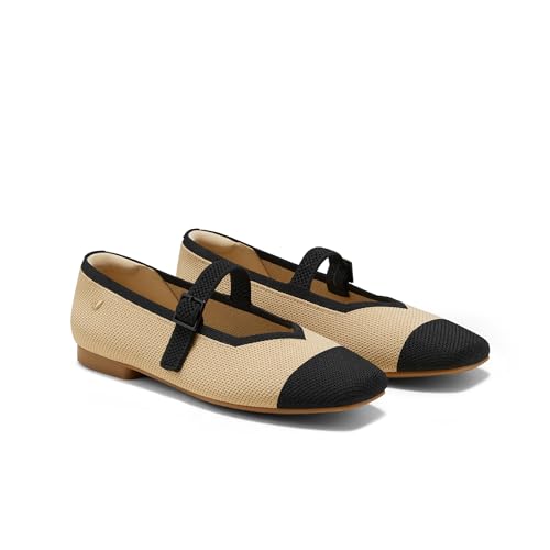 Image of VIVAIA Women's Margot Mary Jane Square-Toe Ballet Flats