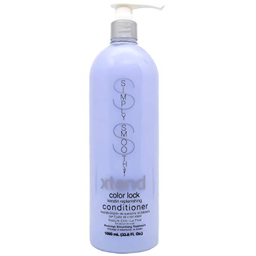 Simply Smooth Xtend Keratin Replenishing Color Lock Conditioner Slows Color Fade & Prolongs Hair Color After Salon Visit Gently Clean & Protect Your Hair Color Sodium Chloride Free 33.8 Oz. #TOP22
