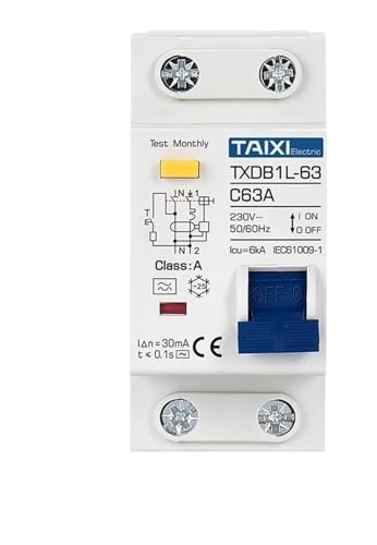 Disjoncteur différentiel RCBO Type A 32A 30mA protection surcharge fuite terre AC220V