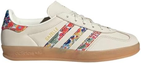 adidas Women's Owhite/Goldmt/Gum3 Gazelle Indoor W Off whiteGold met./Gum 3 10.5 US
