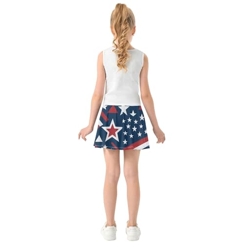 Girls Athletic Skorts with Built-in Shorts Flowy Scort Skirt Little Girl Pleated Skirt for Kids with Pockets4