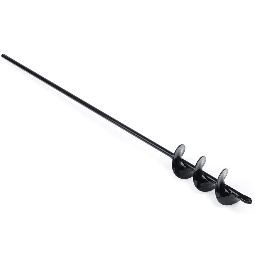 Wnew Black 600X50mm Garden Auger Earth Planter Drill Bit Post Hole Digger Auger Drill Accessories