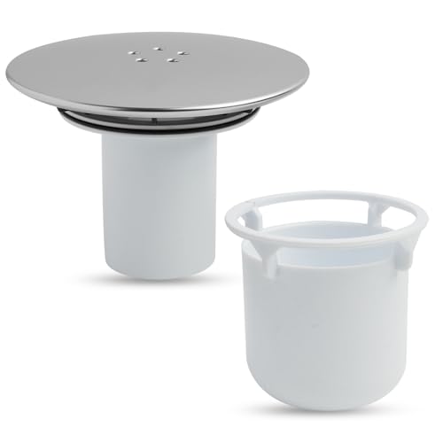 Cubierta de desagüe de Ducha, Rejilla Redonda para el desagüe de la Ducha, Reemplazo de Cubierta de Sifón de Ducha, Desagüe de Ducha para Bañera, para Baño, Inodoro, Lavandería