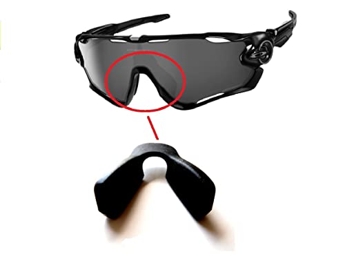 Image of Galaxylense Compatible Replacement Nose Pads Kits For Oakley Jawbreaker And Asian Fit Sunglasses Black