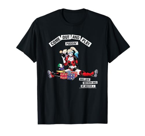 Image of Batman Harley Quinn Come Out and Play T-Shirt