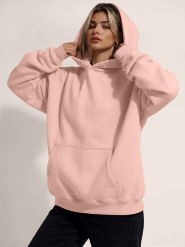 Image of Trendy Queen Women Oversized Hoodies Fall Outfits | Gentle Skin Feel, Aesthetic Drop Shoulder, Large Kangaroo Pocket, Seamless Daily Outfit Match
