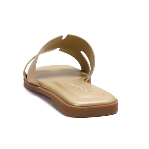 Image of Stratuxx Kaze Women's Open Toe Flat Dress Slide Sandals