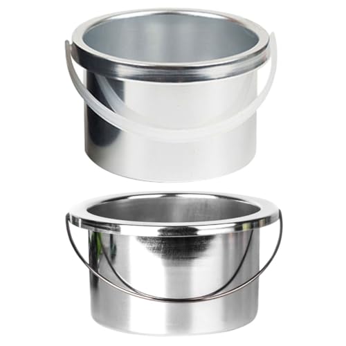 CALLARON 2 Piezas De Olla Interior Para Derretir Cera Olla De Repuesto Para Calentador De Cera Olla Para Derretir Cera Olla Para Depilación En Microondas Olla Pequeña Para Calentar
