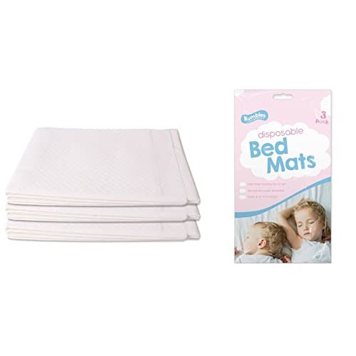 3 alfombrillas desechables para cama de incontinencia para niños, súper absorbentes, protectores de colchón para entrenamiento de orinal, 90 x 60 cm Cover