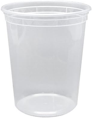 Karat [24oz - 240 ct] Clear PP Injection Molded Round Deli Containers with Lids (FP-IMDC24-PP