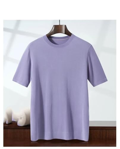 Men's Pullover Sweaters Crew Neck Short Sleeve Breathable Knitted Sweater Casual Tops3
