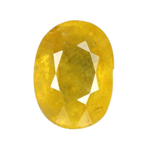 Saphir jaune Pukhraj 9,25 Ratti, pierre précieuse naturelle de Ceylan