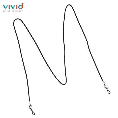 Image of Unisex Spec Holder Hook & Loop Anit Slip Eyewear Lanyard Faux Leather Chain