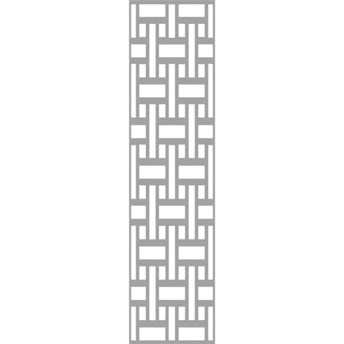Image of 15 3 /8 inchW x 63 3 /8 inchH x 3 /8 inchT Denton Decorative Fretwork Wall Panels in Architectural Grade PVC