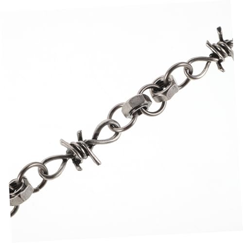 Housoutil Chain Belt for Jeans: Metal Waist Chain with Clasp - Heavy-duty Motorcycle Gear Accessory for Men - Rocker Trouser Decoration3