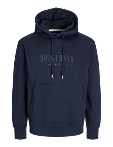 JACK & JONES Jorfrederiksberg Sweat à Capuche Sn Sweatshirt, Sky Captain, L Homme JACK & JONES Jorfrederiksberg Sweat à Capuche Sn Sweatshirt, Sky Captain, L Homme