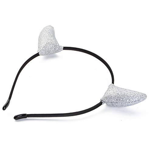Devil Horns Headband Halloween Cosplay Glitter Devil Costume for Men Womens Toddler and Adult3